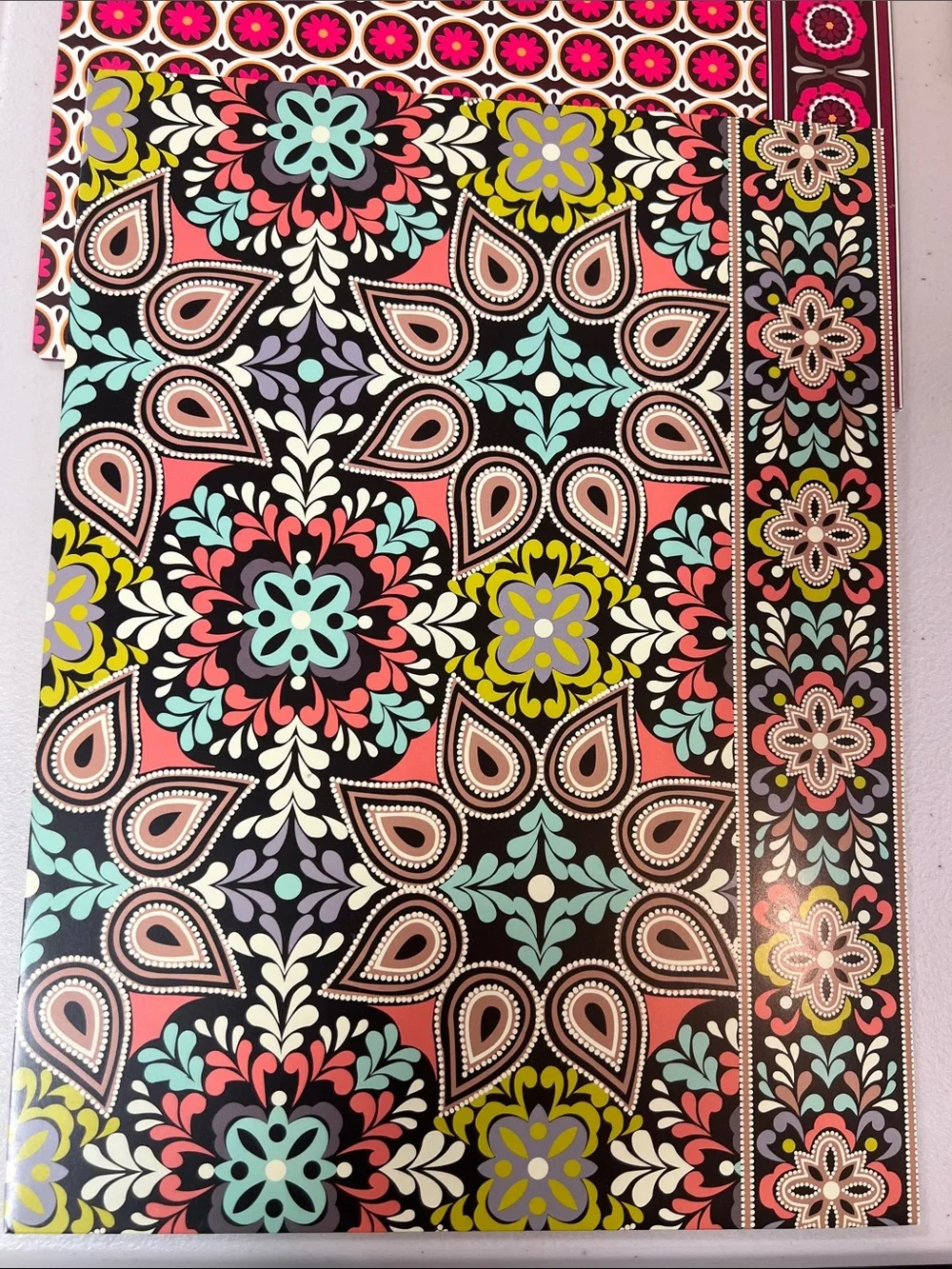 Vera Bradley Lot of 6 Pocket Folders matches Purses Bags (Lot #2)